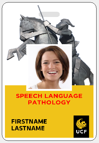 Speech Language Pathology Badge Example